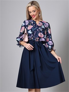 Платье Эстетика контрастов, найт П-4939