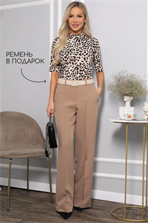 Брюки со стрелками Дэнди (бежевые) Б14384-30М Б14384-30М