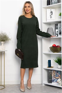 Платье трикотажное Уютный вечер (хаки) П14359-25М П14359-25М