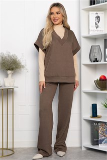 Костюм трикотажный Уютный шарм (коричневый) К14250-5М К14250-5М