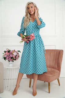 Платье Розетта (бирюзовое) П14114-45М П14114-45М