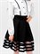 Юбка для девочки с бархатной отделкой SP0109 41583 - фото 129554