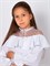 Блузка для девочки школьная нарядная белая 0202 38177 - фото 129924