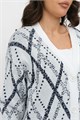 Жакет Злата Стиль М 3247/бело-джинсовый
