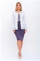 Жакет Текстильная Мануфактура Д 2913/бело-джинсовый