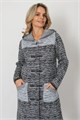 Кардиган Злата Стиль М 3423/ черн-бел