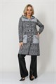 Кардиган Злата Стиль М 3423/ черн-бел