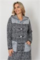 Кардиган Злата Стиль М 3423/ черн-бел