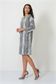 Платье Злата Стиль М 3331/серый микс