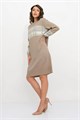 Платье Текстильная Мануфактура Д 3467/кофе