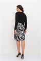 Платье Злата Стиль М 3302/черно-белый