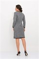 Платье Злата Стиль С 1561/серый-индиго