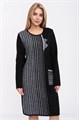 Платье Злата Стиль С 1564/черно-серый