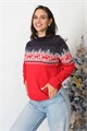 Джемпер Злата Стиль С 849/ красно-синий