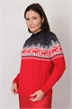 Джемпер Злата Стиль С 849/ красно-синий