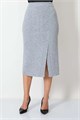Юбка Злата Стиль И 002/серый