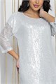 Платье праздничное Просто сияй (серебро) П14477-7М П14477-7М
