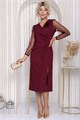 Платье Загадка ночи (бордовое) П12197-35 П12197-35 - фото 445429