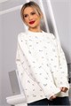 Свитер оверсайз Анита (белый) Б14761-1М Б14761-1М - фото 445479