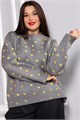 Свитер оверсайз Анита (серый) Б14759-1М Б14759-1М - фото 445497