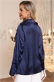 Блуза Шелковая сказка (сапфир) Б14381-34М Б14381-34М