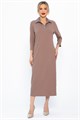 Платье трикотажное Каприччио (коричневое) П14591-10М П14591-10М - фото 445814