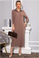 Платье трикотажное Каприччио (коричневое) П14591-10М П14591-10М - фото 445820