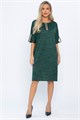 Платье трикотажное Кайла (зеленое) П14587-10М П14587-10М - фото 445912