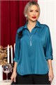 Блуза Шахерезада (бирюзовая) Б14676-18М Б14676-18М - фото 445928
