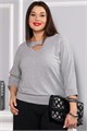 Блуза Ума (серая) Б14631-50М Б14631-50М - фото 445942