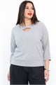 Блуза Ума (серая) Б14631-50М Б14631-50М - фото 445947