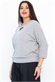 Блуза Ума (серая) Б14631-50М Б14631-50М - фото 445949