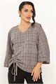 Блуза Ватсон (коричневая) Б14687-12М Б14687-12М - фото 446080