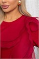 Блуза праздничная трикотажная Риана (красная) Б14618-5М Б14618-5М - фото 446432