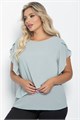 Блуза Магнолия (серо-голубая) Б11052 Б11052 - фото 447107