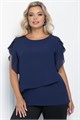 Блуза Магнолия (синяя) Б11053 Б11053 - фото 447142
