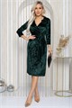 Платье Зимняя роза (зеленое) П12193-35 П12193-35 - фото 447190