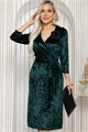 Платье Зимняя роза (зеленое) П12193-35 П12193-35 - фото 447195