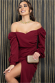Платье праздничное Ионами (бордовое) П14416-13М П14416-13М