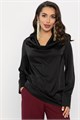 Блуза Шелковая сказка (черная) Б14379-33М Б14379-33М