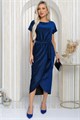 Платье Новогодний поцелуй (синее) П12223-12 П12223-12 - фото 447711