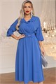 Платье с поясом Доминанта НЬЮ (васильковое) П14344-16М П14344-16М