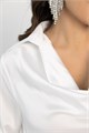 Блуза Шелковая сказка (белая) Б14380-33М Б14380-33М