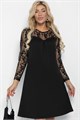Платье Кружевная нежность (черное) П11398 П11398 - фото 448543