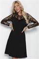 Платье Кружевная нежность (черное) П11398 П11398 - фото 448549