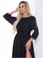 Платье Танго вдвоем (черный люрекс) П12140 П12140 - фото 448555