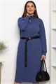Платье с поясом Харизма (синее) П14351-5М П14351-5М