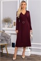 Платье трикотажное Парижанка (бордовое) П14622-10М П14622-10М
