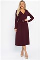 Платье трикотажное Парижанка (бордовое) П14622-10М П14622-10М