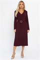 Платье трикотажное Парижанка (бордовое) П14622-10М П14622-10М